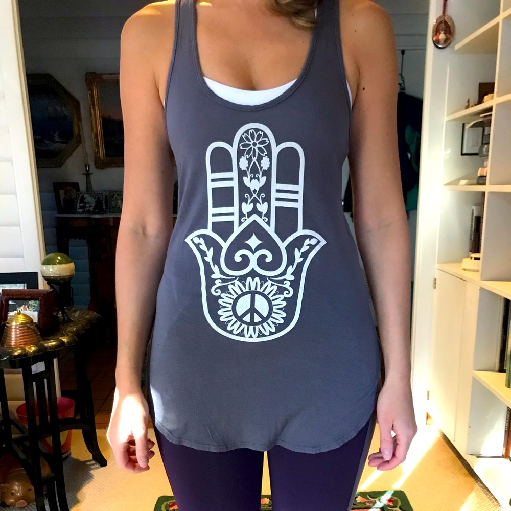 F.I.T. Grey Hamsa Tank